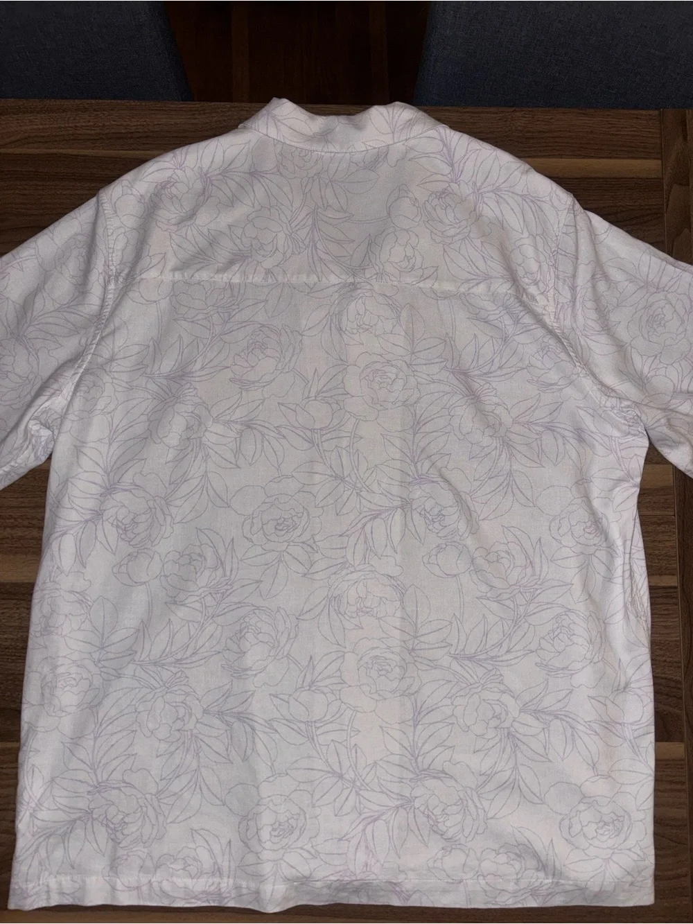 Gap Men's Short Sleeve Button-Up Linen Shirt White Size XL - Picture 7 of 16